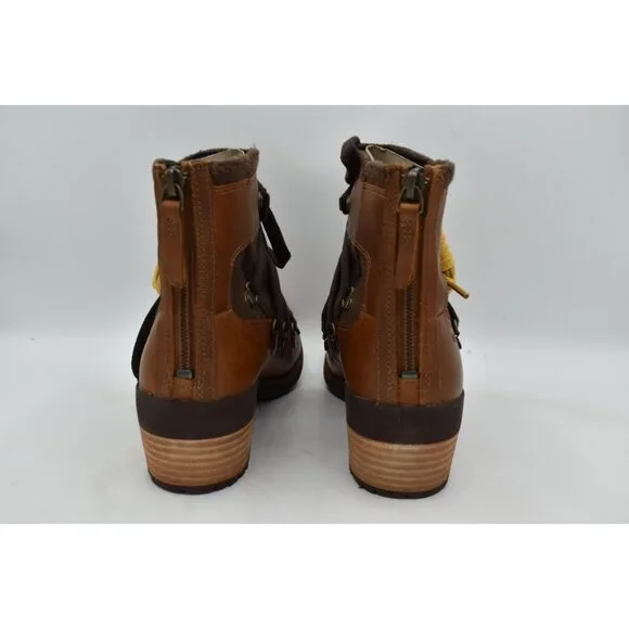 Merrell Womens Size 11 Shiloh II Warm Oak Leather Lace Up Boots Shoes - Picture 4 of 11